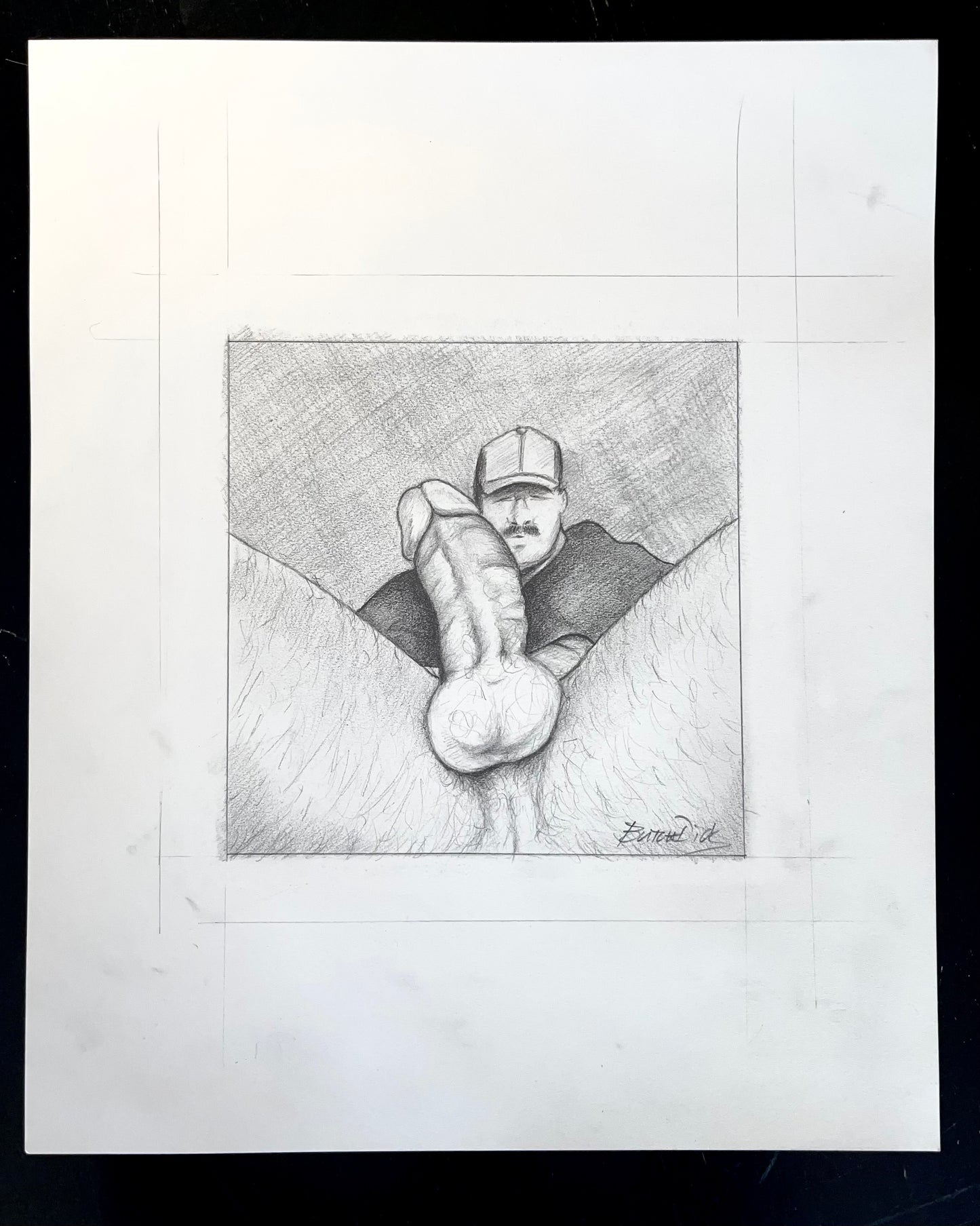 Big Steve Original Drawing