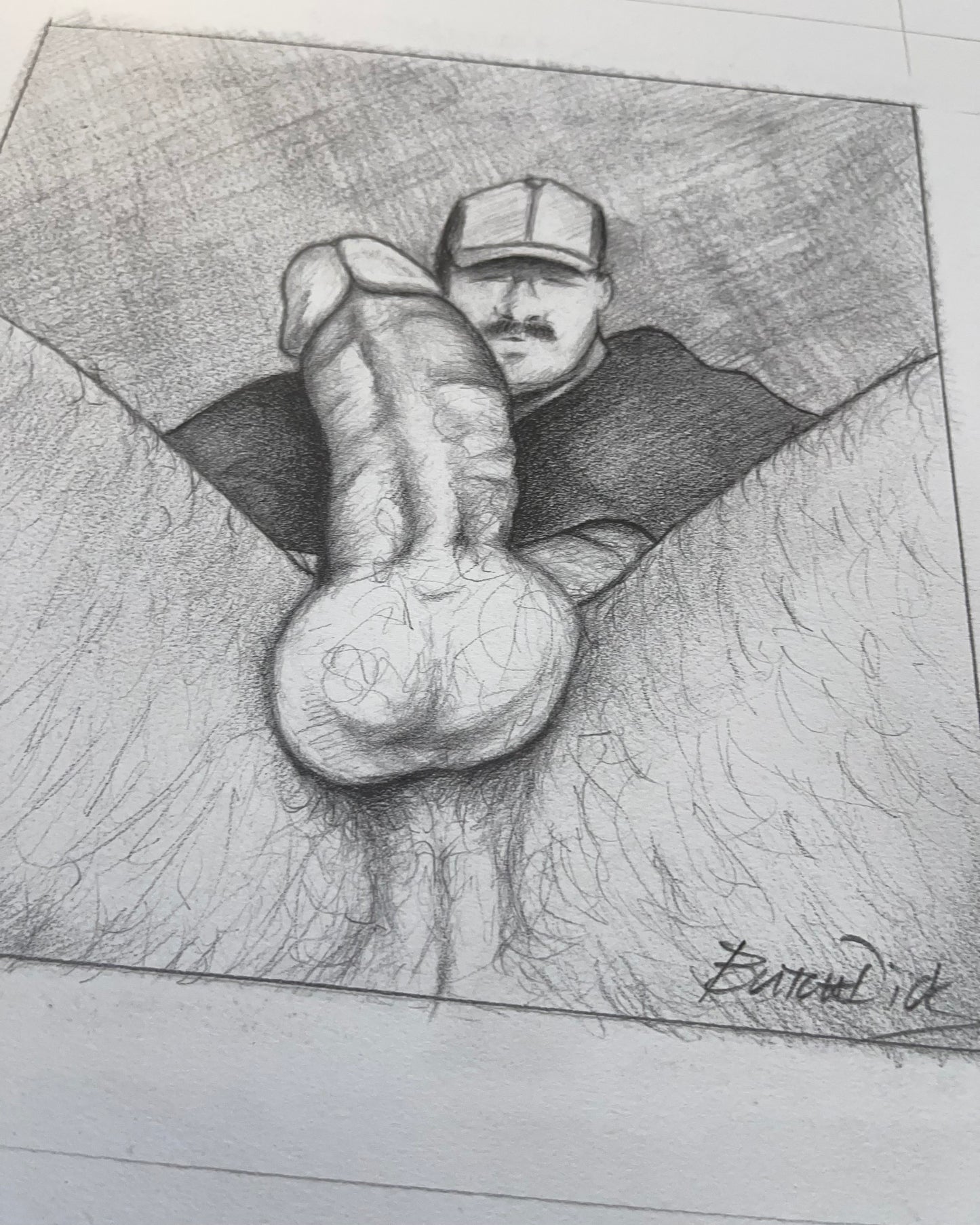 Big Steve Original Drawing