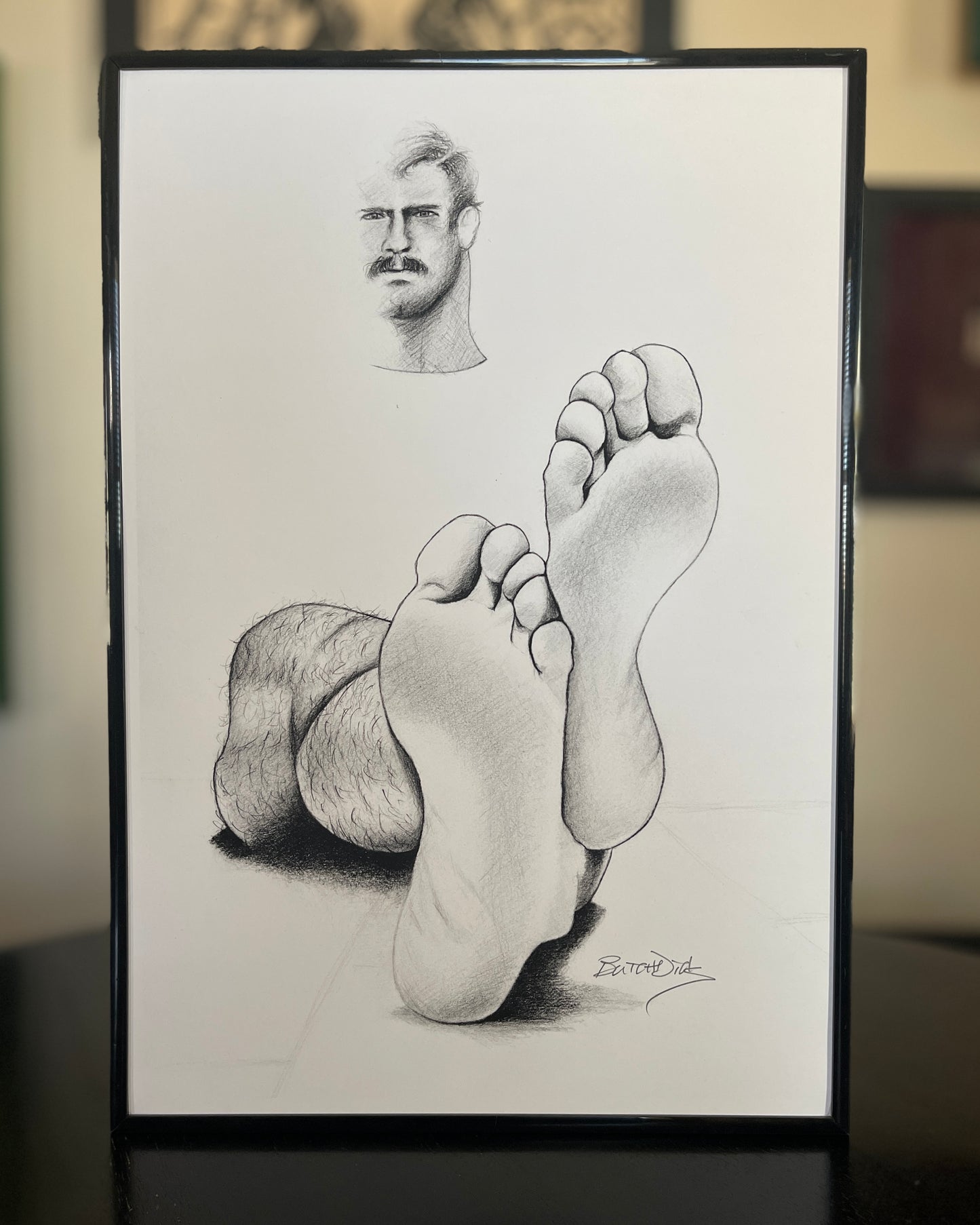 Little Head, Big Feet Inkjet Print