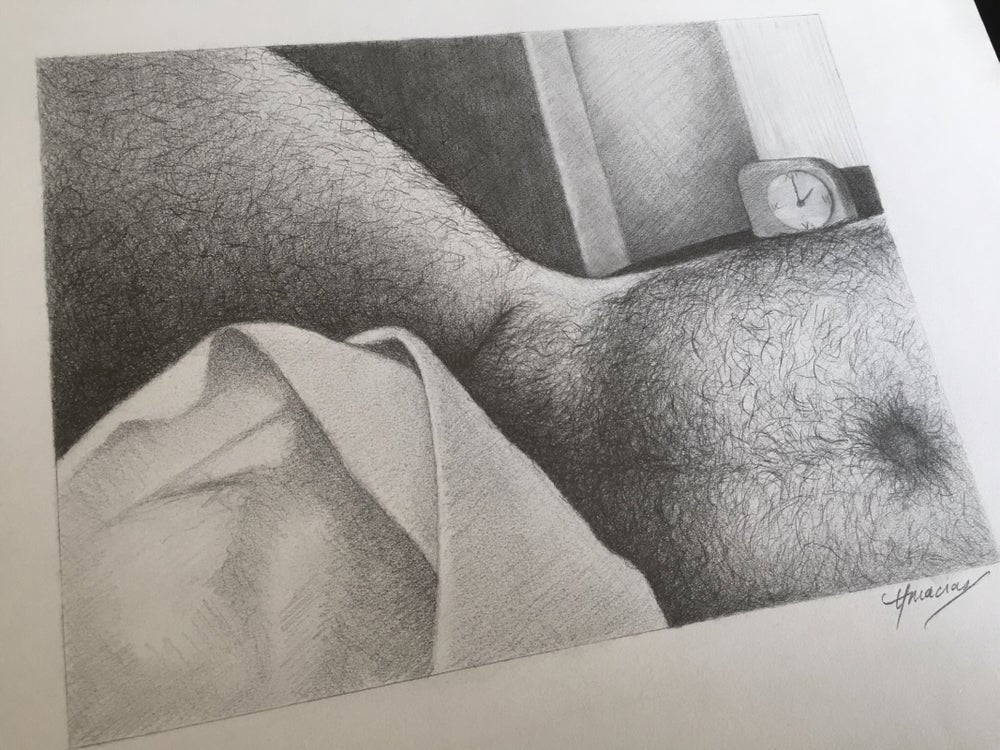 The Late Checkout Original Drawing