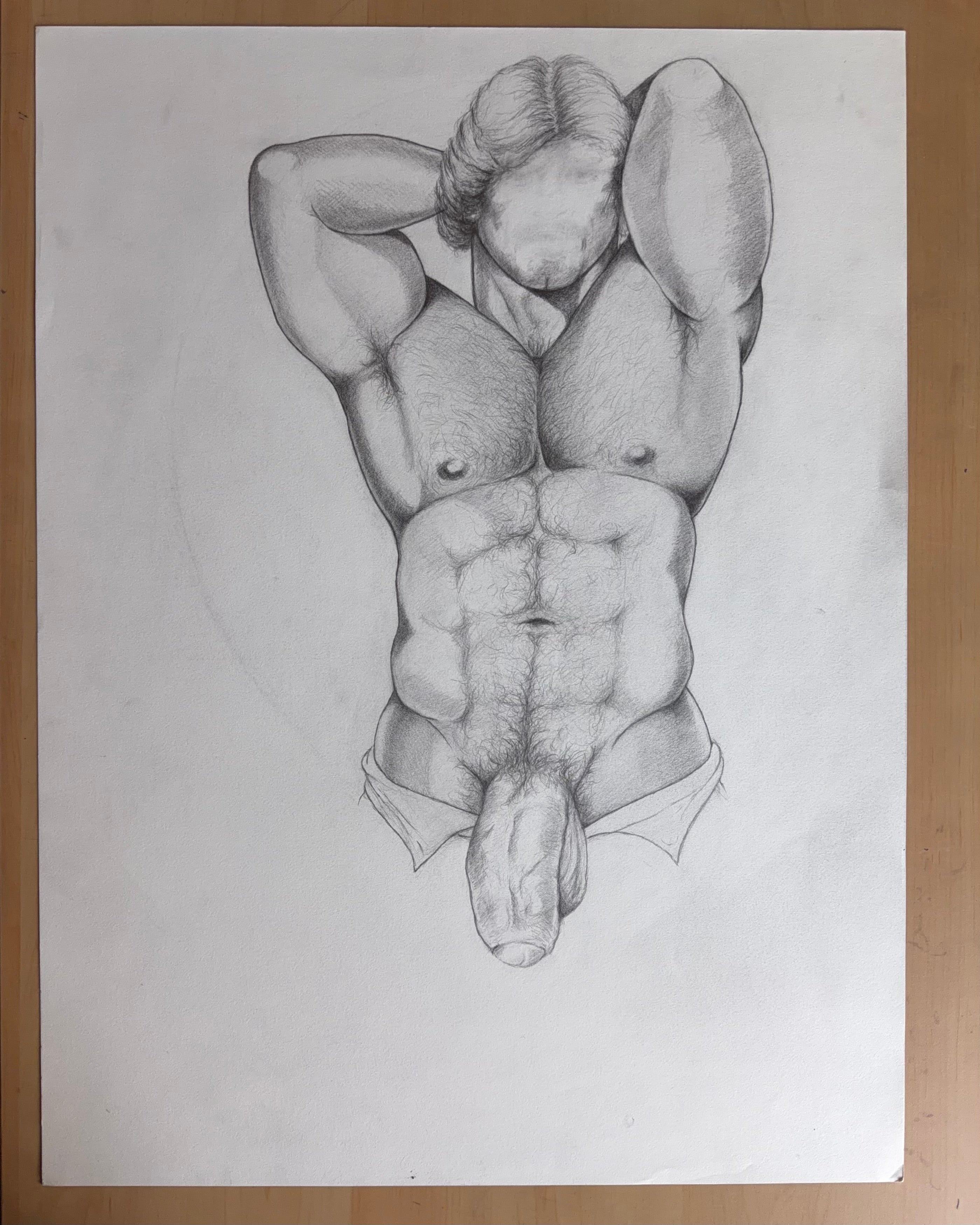 Faceless 1 Original Drawing