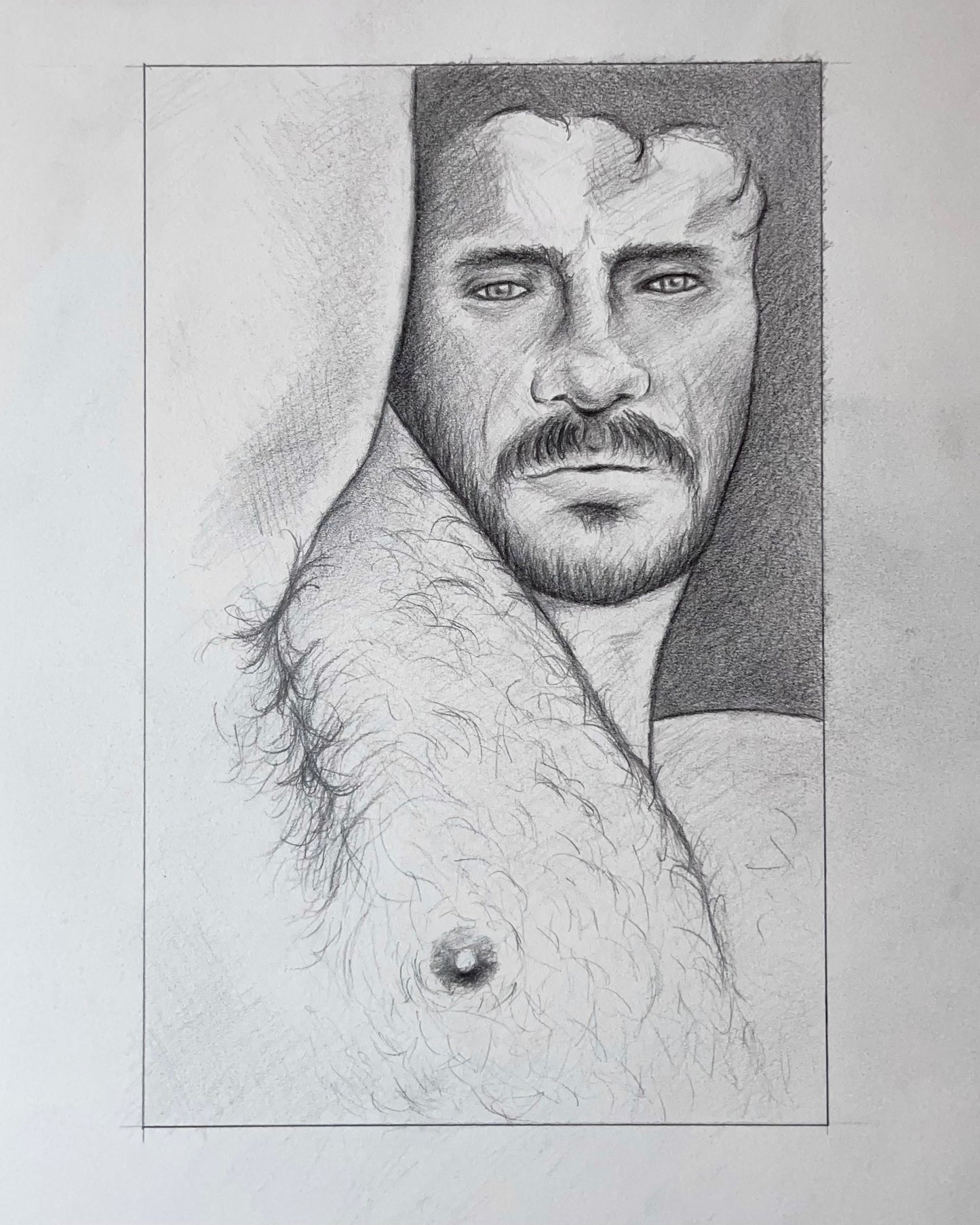 Blue Eyes Original Drawing