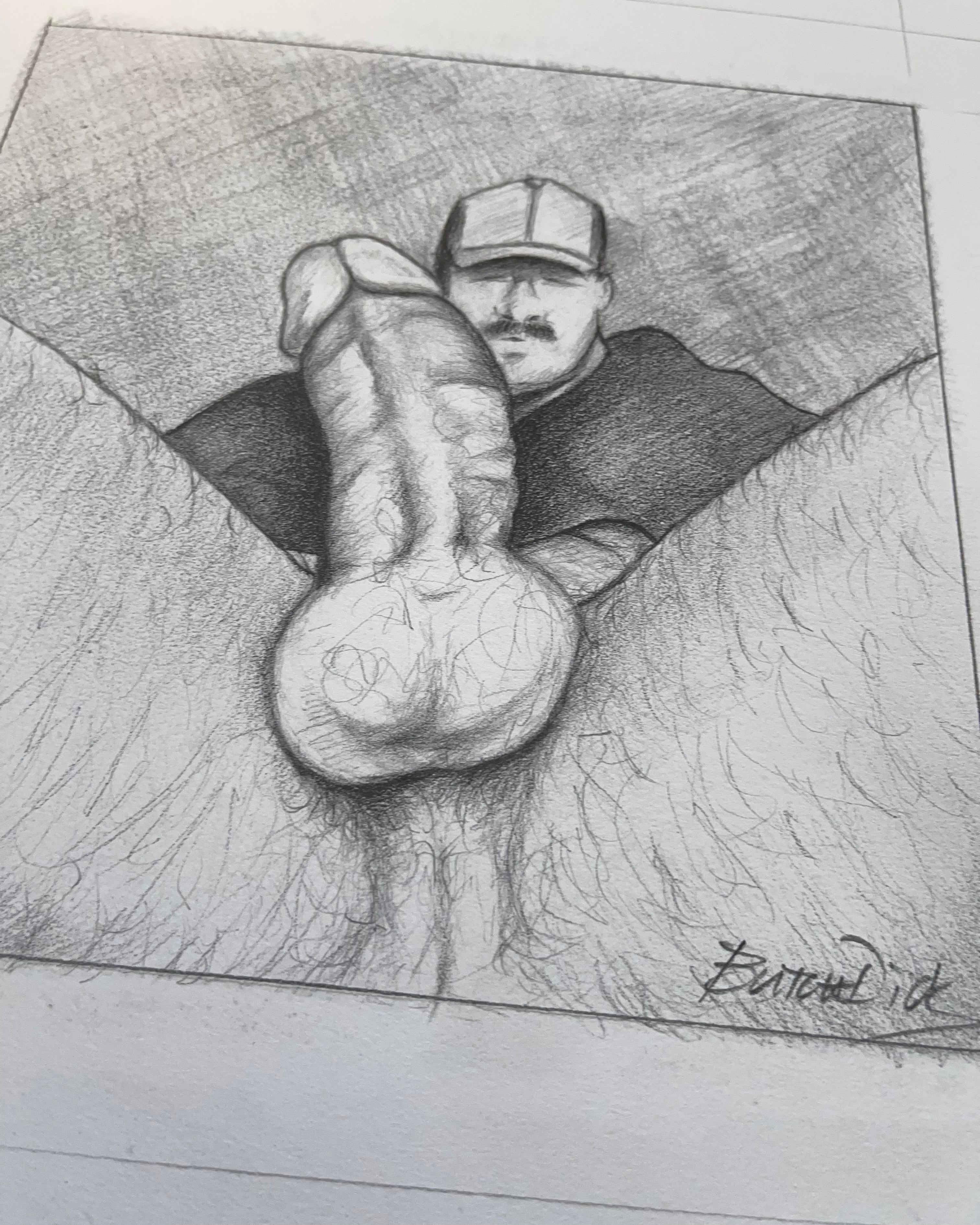 Big Steve Original Drawing