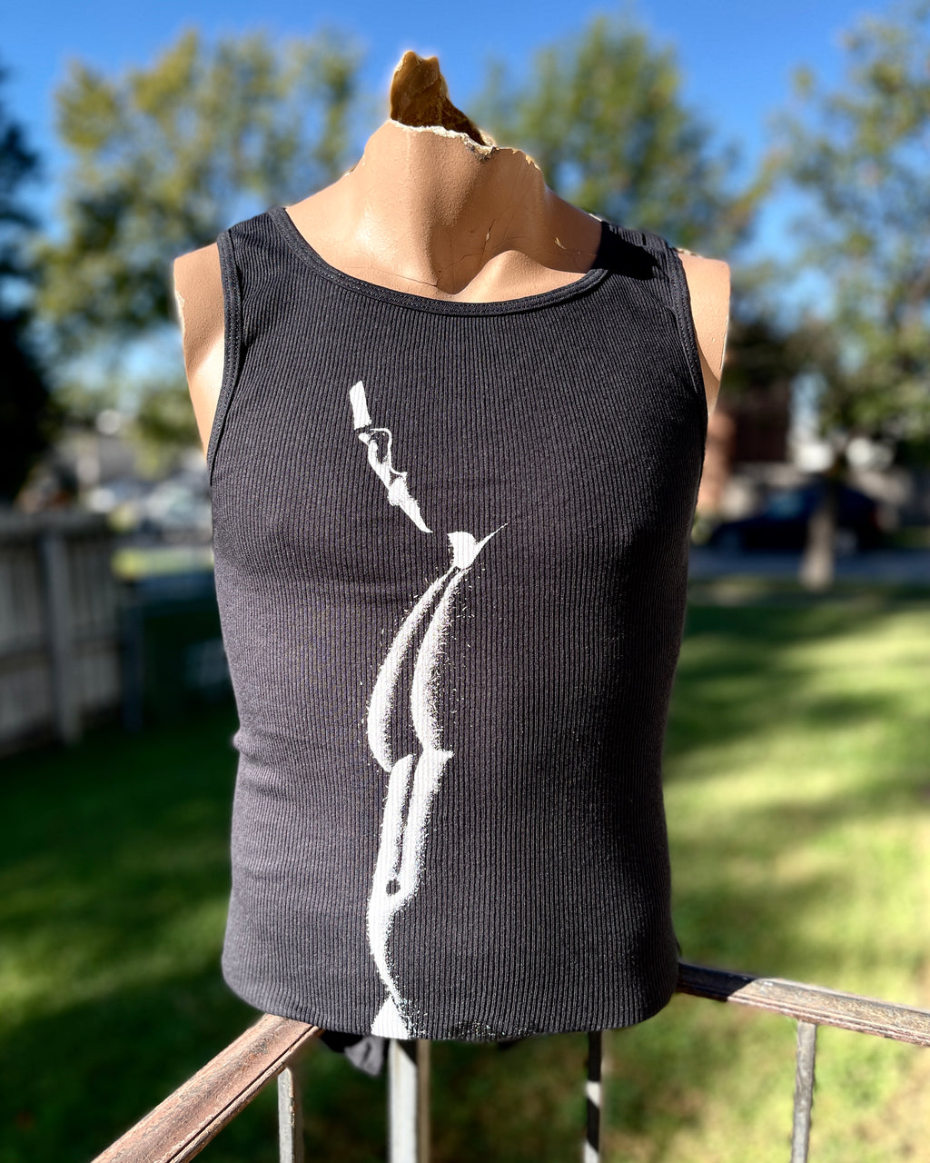 Sliver Ribbed Tank Top