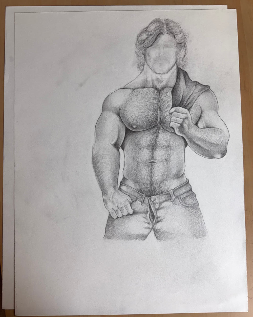 Faceless 2 Original Drawing