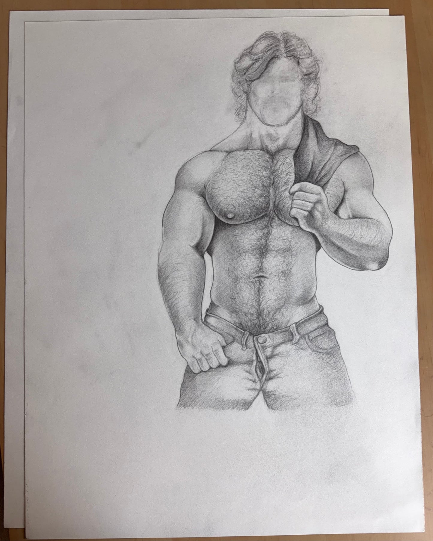 Faceless 2 Original Drawing