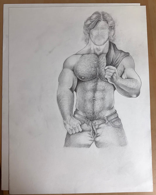 Faceless 2 Original Drawing