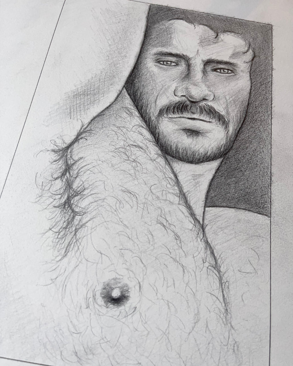 Blue Eyes Original Drawing