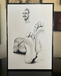 Little Head, Big Feet Inkjet Print