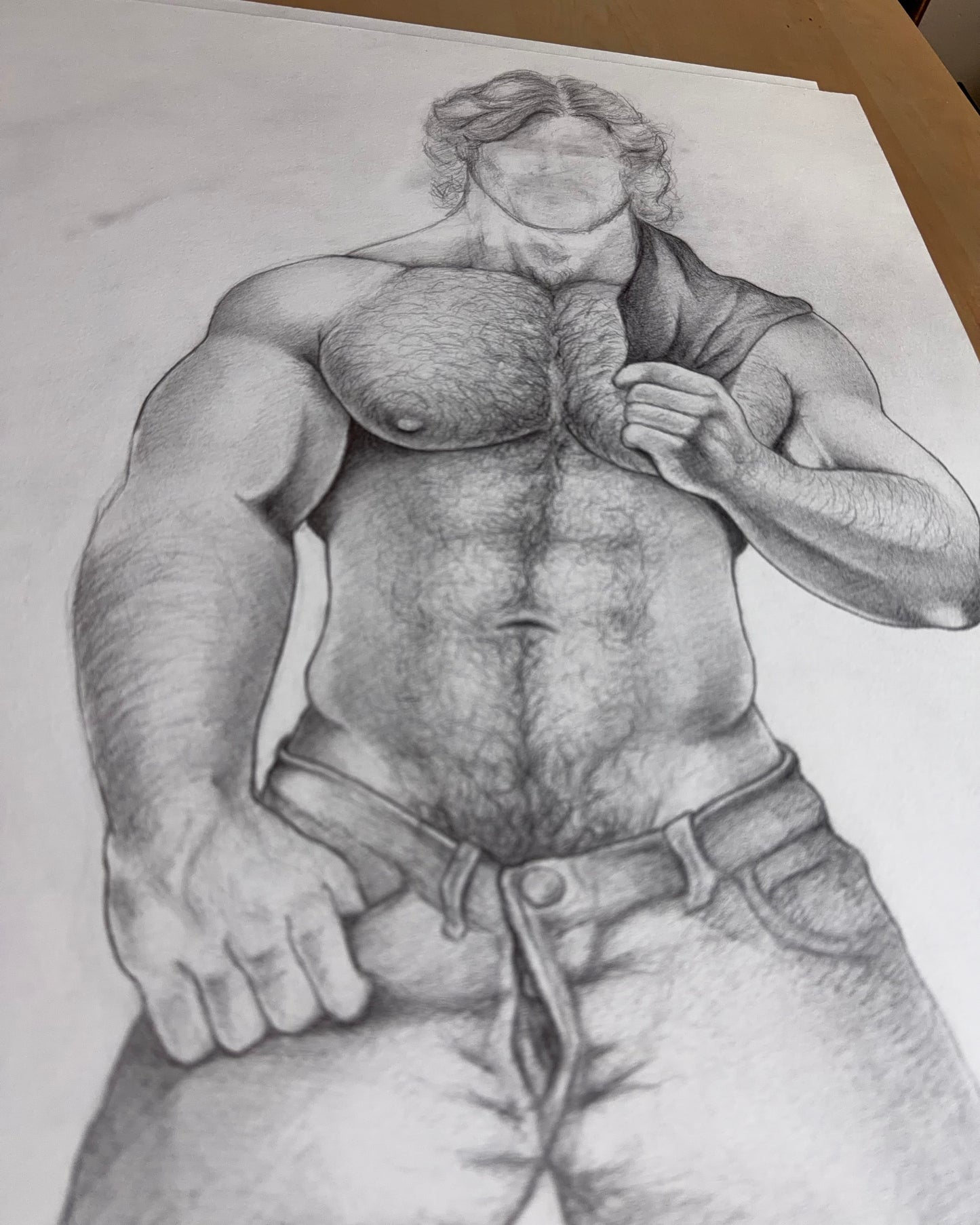 Faceless 2 Original Drawing