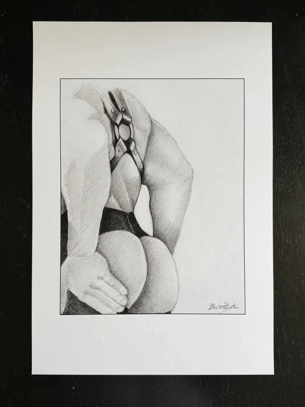 Leather Butt Inkjet Print