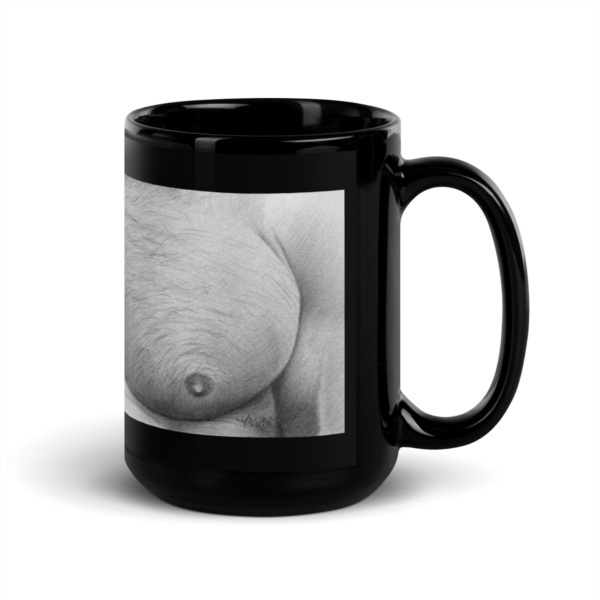 Dirty Pillows Black Glossy Mug
