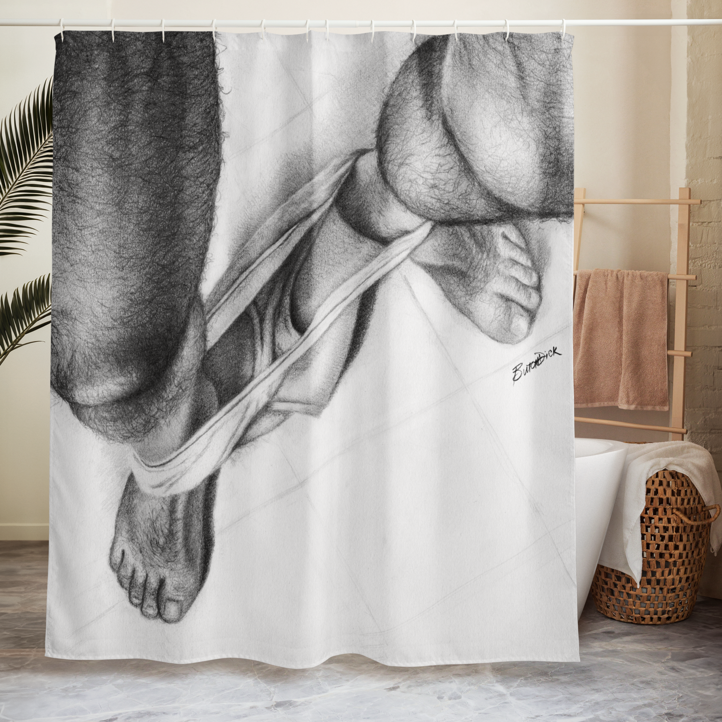 Bearfoot Shower Curtain