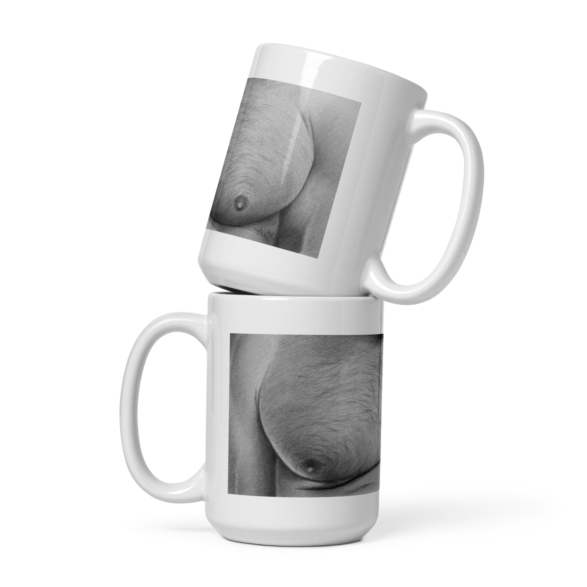 Dirty Pillows White Glossy Mug